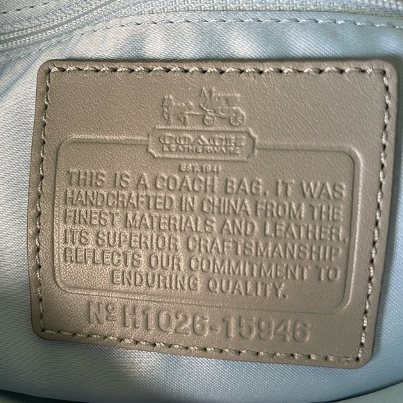 Coach, vintage authentic silk purse - Picture 5 of 9